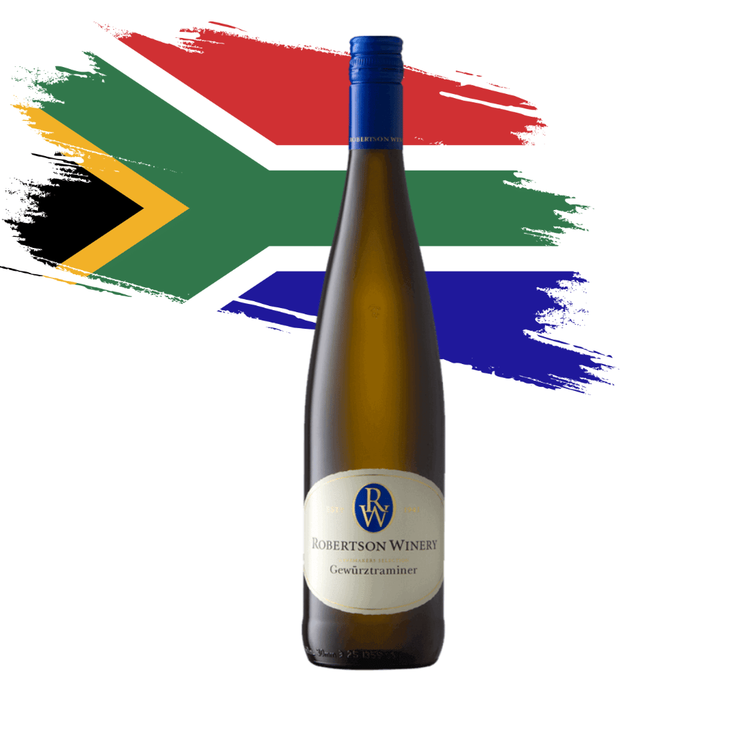 Robertson Gewuztraminer Exótico Gewurztraminer elaborado pela Robertson Winery na África do Sul. Vinho branco sul africano em nossa loja e delivery para Belo Horizonte BH e Nova Lima.