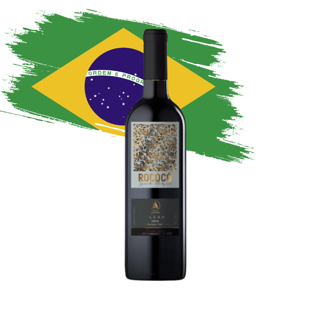 Rococó Belo corte Cabernet Sauvignon e Franc feito pela Artesã na Serra da Mantiqueira Minas Gerais MG. Vinho tinto mineiro em nossa loja e delivery para Belo Horizonte BH, Nova Lima e Pampulha