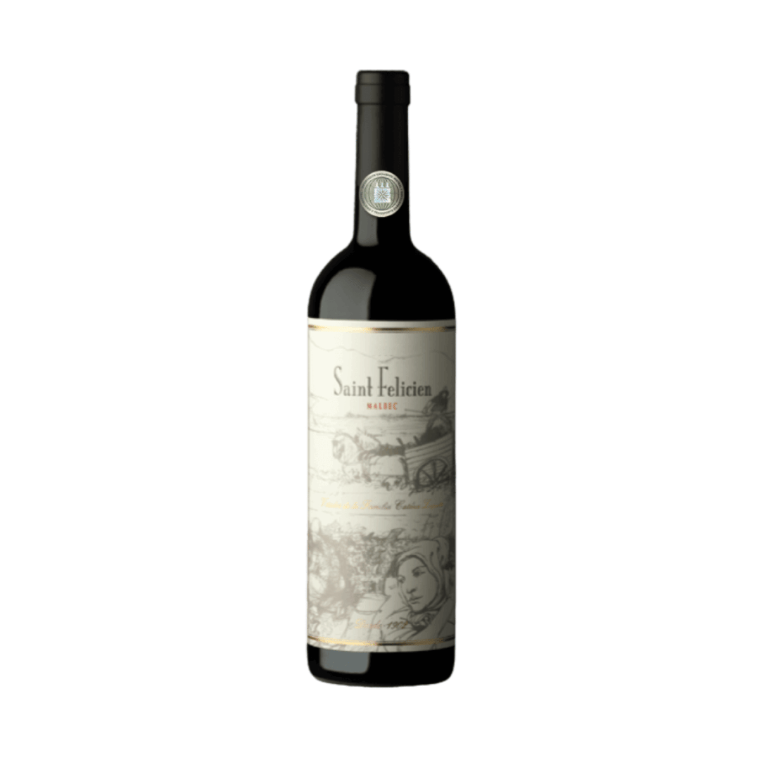 Saint Felicien Malbec da Catena Zapata. Vinho tinto argentino de Mendoza, Malbec expressivo. Compra online, entrega em BH, Nova Lima e envio nacional.