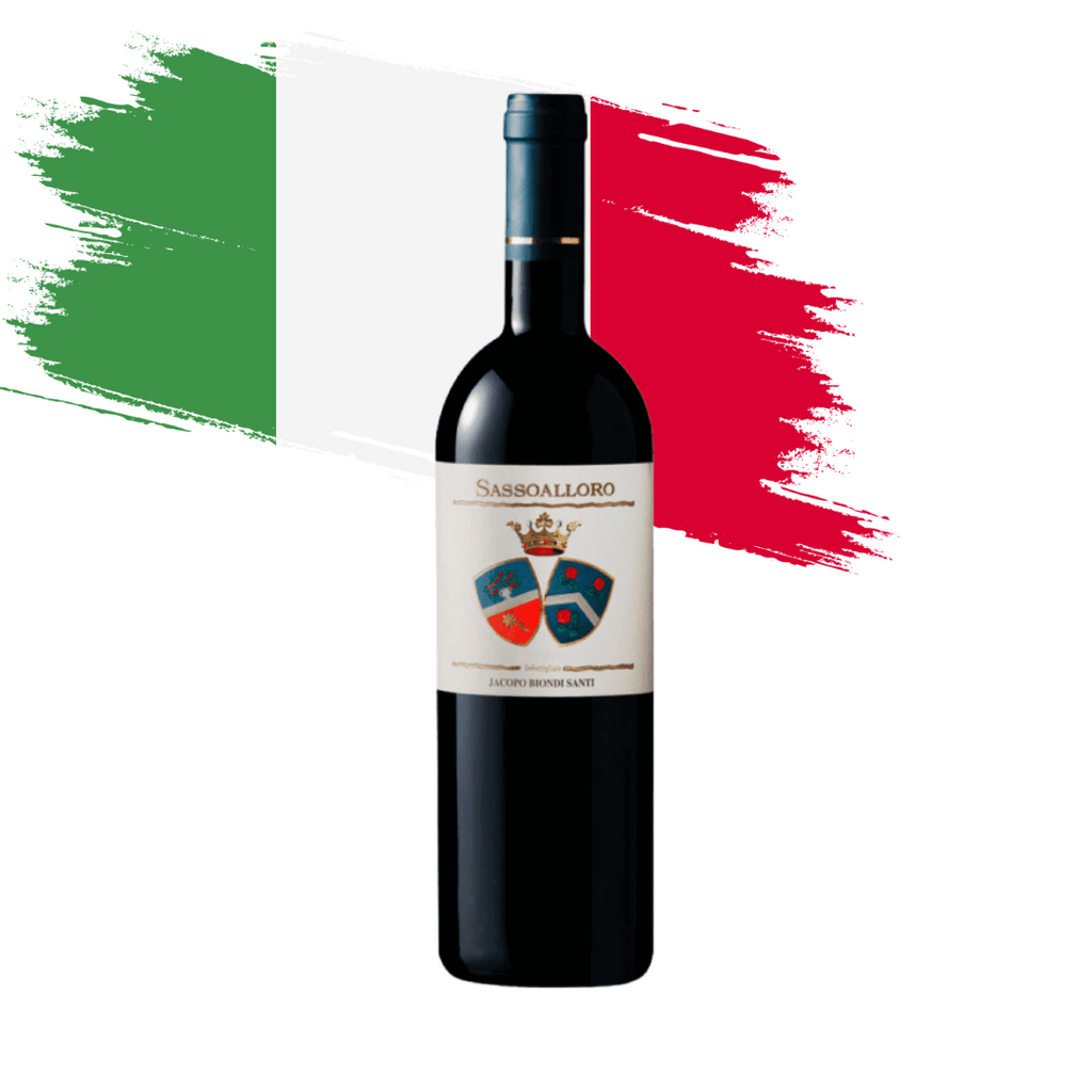 Sassoalloro Toscana Elegante Sangiovese BBS11 elaborado por Biondi Santi na Toscana, Itália. Vinho tinto italiano em nossa loja e delivery para Belo Horizonte BH e Nova Lima.