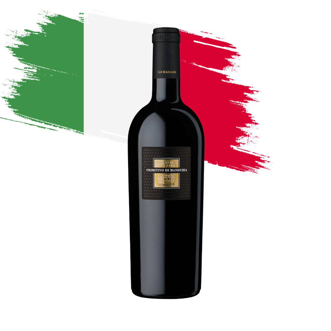 Sessantani Tre Bicchieri O mais icônico Primitivo di Manduria, elaborado pela San Marzano, Puglia - Itália. Vinho tinto italiano em nossa loja e delivery para Belo Horizonte BH, Nova Lima e Pampulha.