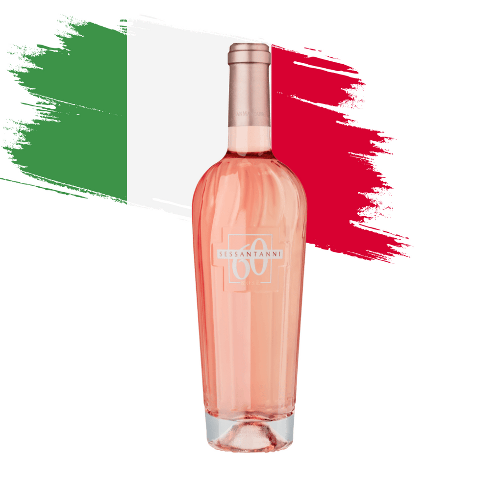 Sessantanni Rose Magnífico e elegante Rosé elaborado pela Cantine San Marzano, Puglia - Itália. Vinho rosé italiano em nossa loja e delivery para Belo Horizonte BH, Nova Lima e Pampulha.