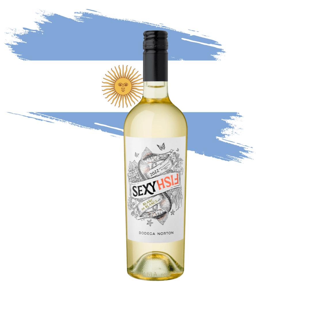 Norton Sexy Fish Blanc de Blancs Magnífico Blanc de Blancs feito pela Bodega Norton em Mendoza - Argentina. Vinho branco argentino em nossa loja e delivery para Belo Horizonte BH, Nova Lima e pampulha