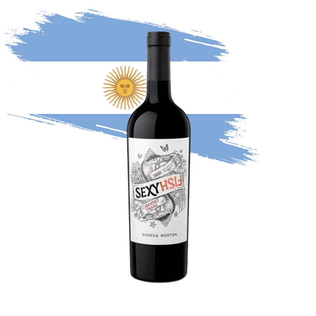 Sexy Fish Cabernet Franc Elegante Cabernet Franc elaborado pela Bodega Norton, em Mendoza - Argentina. Vinho tinto argentino em nossa loja e delivery para Belo Horizonte BH, Nova Lima e Pampulha
