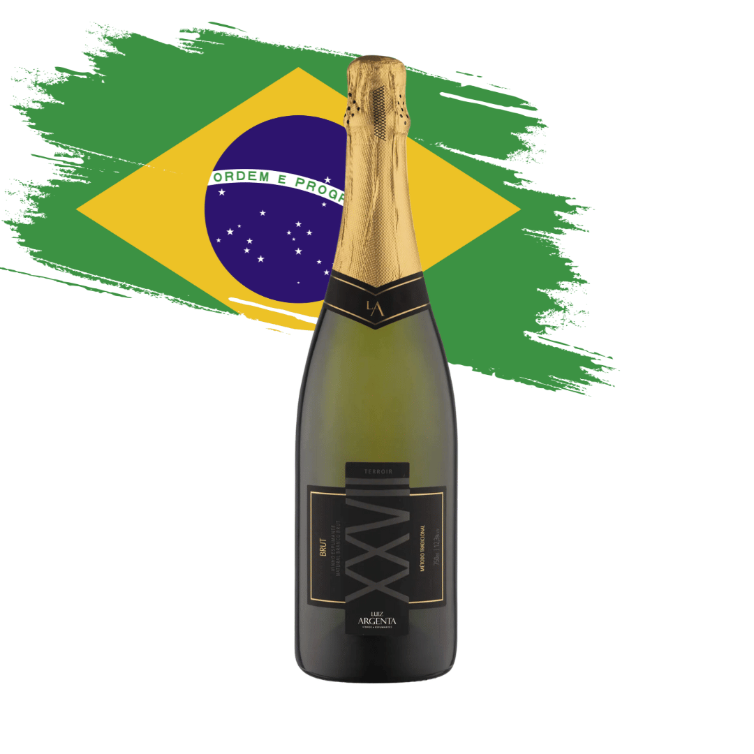 Terroir XXVII Brut Branco Magnífico espumante brasileiro brut elaborado pela Luiz Argenta em Flores da Cunha, RS. Espumante gaúcho em nossa loja e delivery para Belo Horizonte BH, Nova Lima e Pampulha.