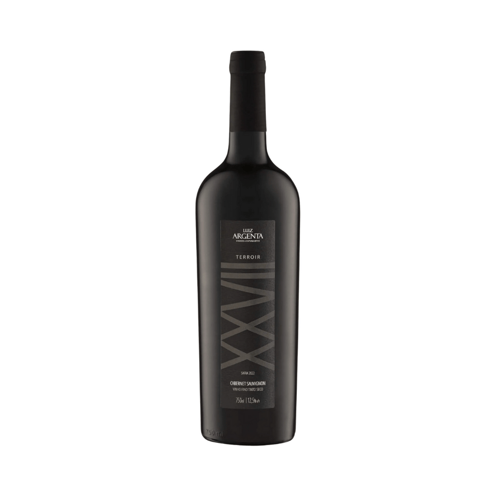 Terroir XXVII Cabernet Sauvignon Belo Cabernet Sauvignon elaborado pela Luiz Argenta em Flores da Cunha, Rio Grande do Sul RS. Vinho tinto gaúcho em nossa loja e delivery para Belo Horizonte BH, Nova Lima e Pampulha.