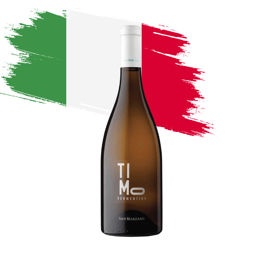 Timo Vermentino Magnífico Vermentino elaborado pela Vinícola San Marzano, na Puglia - Itália. Vinho branco italiano em nossa loja e delivery para Belo Horizonte BH, Nova Lima e Pampulha.