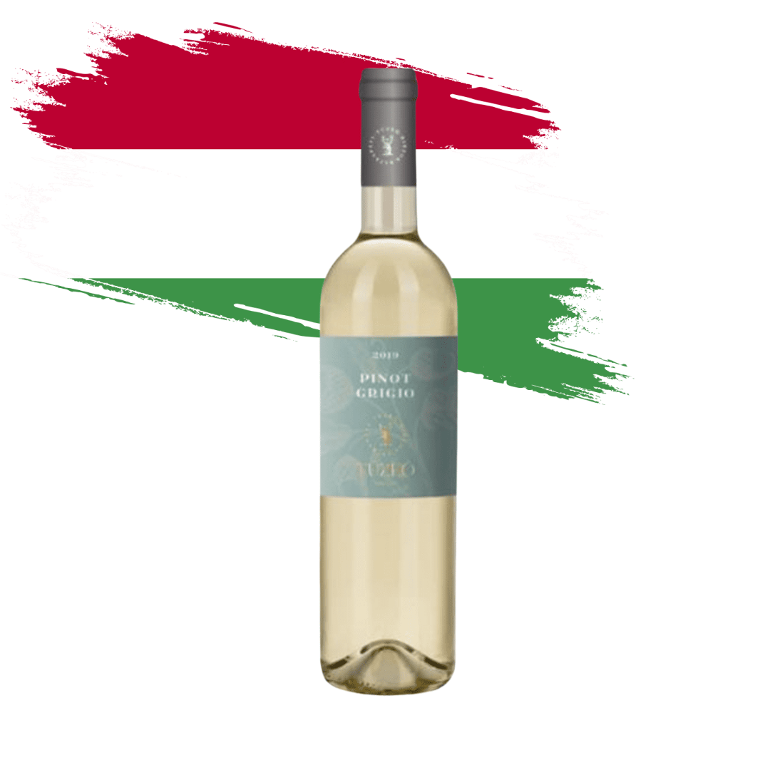 Tuzko Pinot Grigio elegante e mineral elaborado pela Tuzko Birtok em Tolna - Hungria. Vinho branco húngaro em nossa loja e delivery para Belo Horizonte BH, Nova Lima e Pampulha