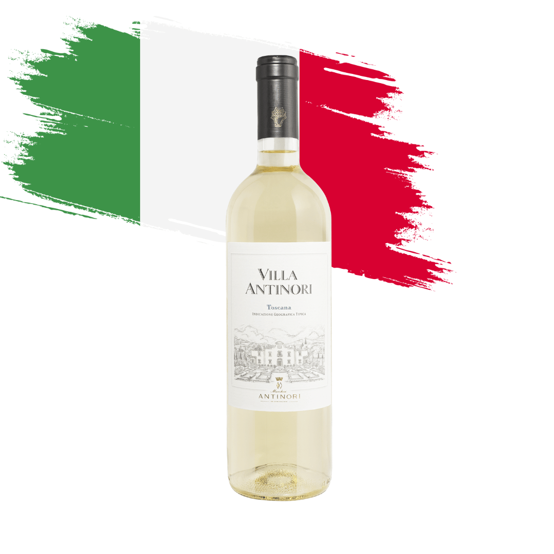 Villa Antinori Bianco IGT Magnífico blend da Toscana - Itália elaborado pela Marchesi Antinori. Vinho branco italiano em nossa loja e delivery para Belo Horizonte BH, Nova Lima e Pampulha.