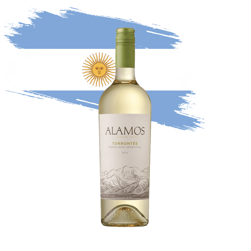 Alamos Torrontes - Argentina. Clássico torrontes argentino elaborado pela bodega Alamos - Catena Zapata. Vinho branco disponível em nossa loja e delivery para BH, Nova Lima e Pampulha.