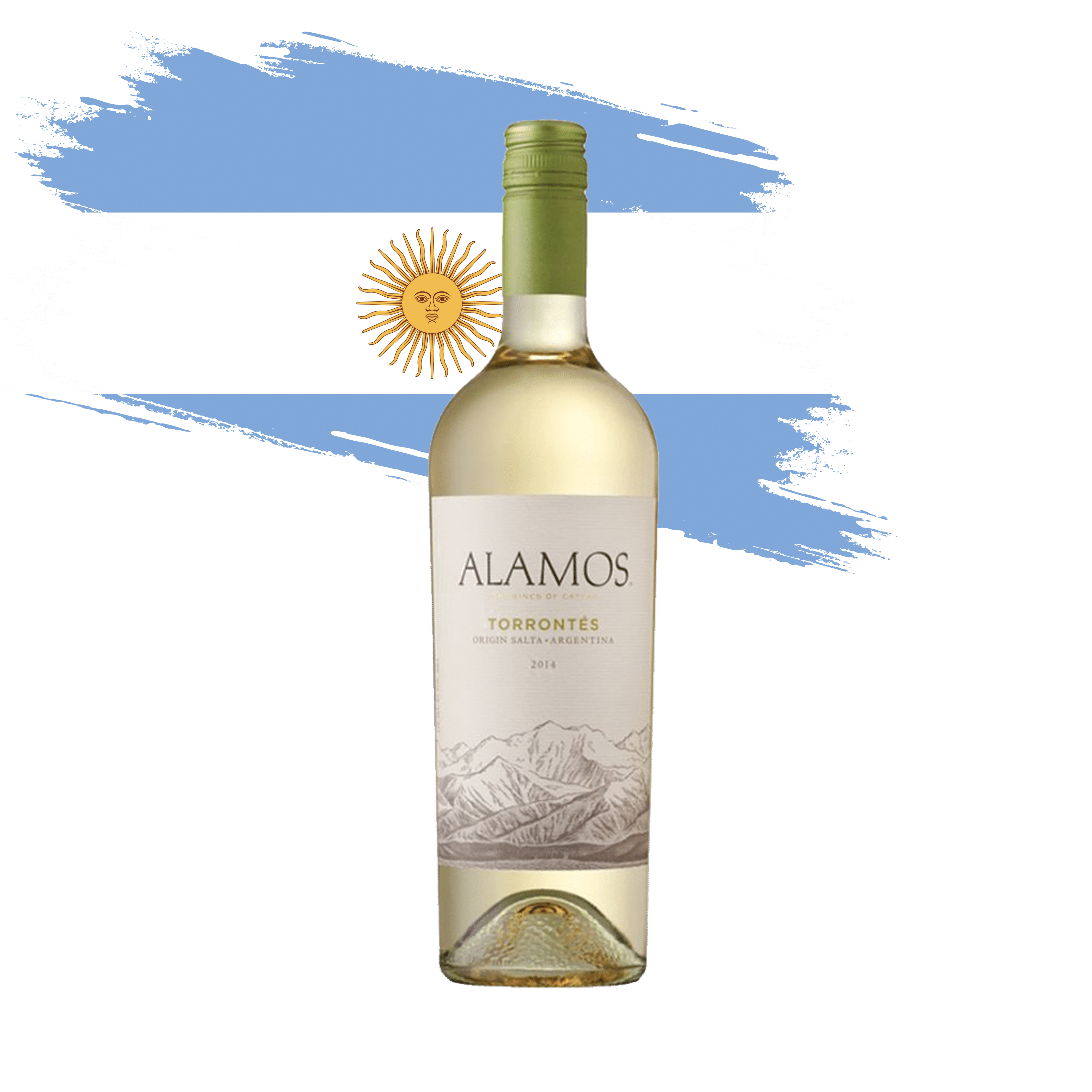 Alamos Torrontes - Argentina. Clássico torrontes argentino elaborado pela bodega Alamos - Catena Zapata. Vinho branco disponível em nossa loja e delivery para BH, Nova Lima e Pampulha.