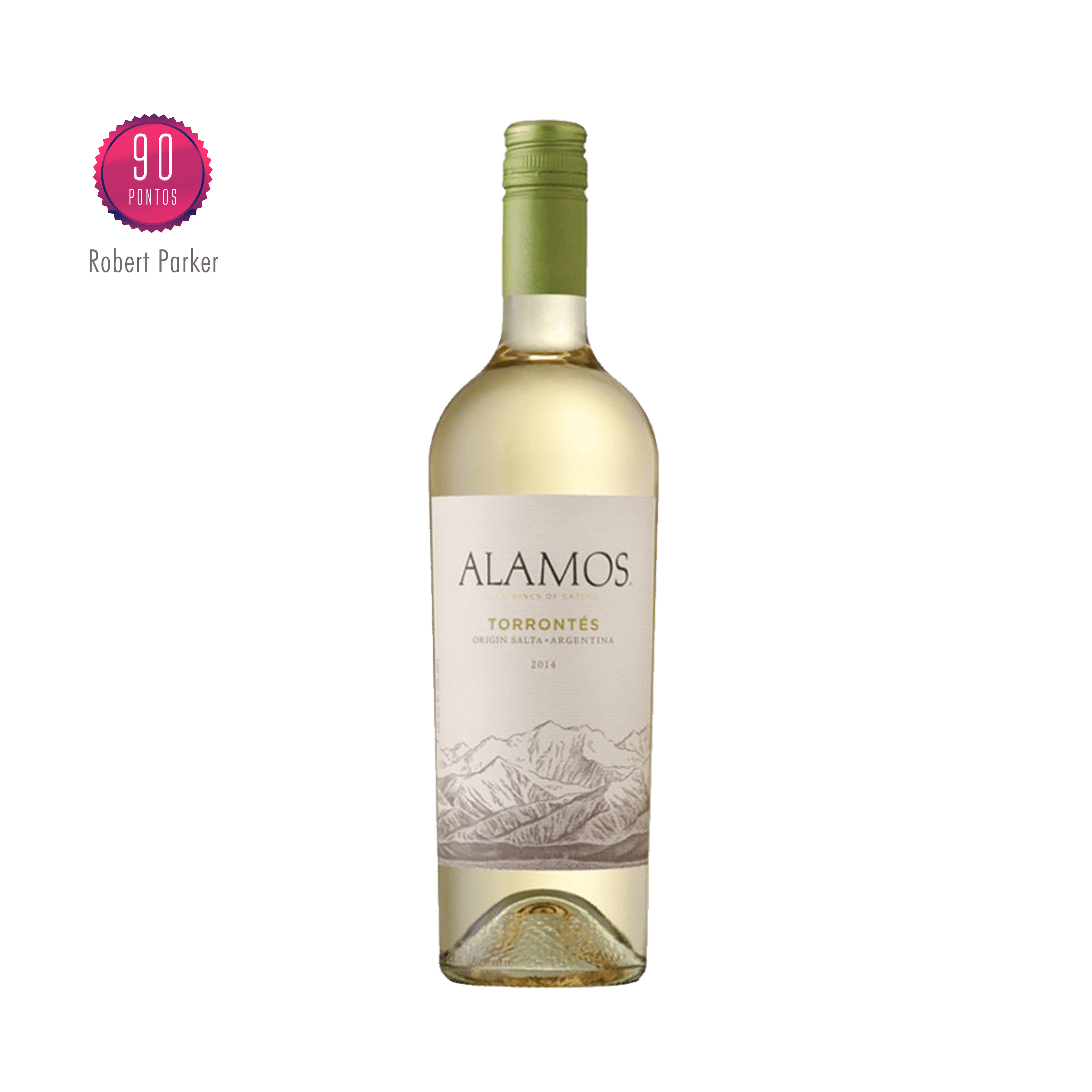 Alamos Torrontes - Argentina. Clássico torrontes argentino elaborado pela bodega Alamos - Catena Zapata. Vinho branco disponível em nossa loja e delivery para BH, Nova Lima e Pampulha.